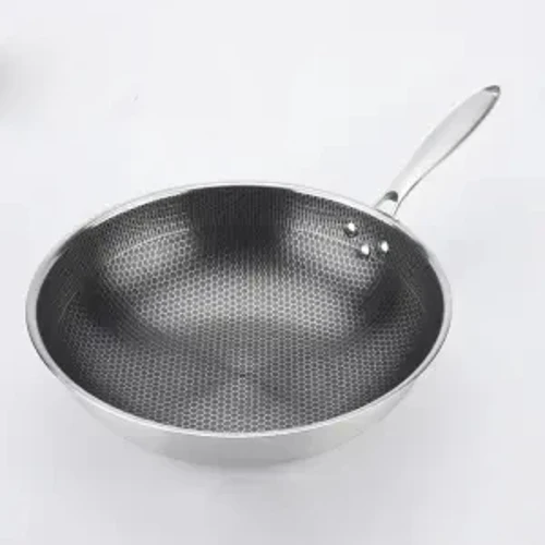 2021 Nhà Bếp Mới Chảo Chống Dính Chiên Bít Tết Dụng Cụ Nấu Ăn Thép Không Gỉ 316 Chảo Chiên Cảm Ứng Bếp Gas Âm chung