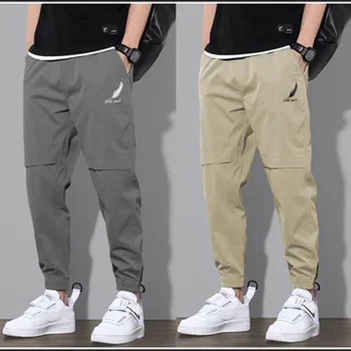 Bedruckte Bleistifthose mit elastischer Taille für Herren, neu Übergroße Outdoor-Sporthose für Herren, Frühling, Herbst, lässig, lockere Jogginghose