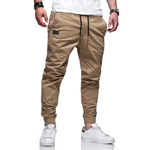 Cargo pantalone muske casual pencil pantalone jesen modne jednobojne pantalone s vrpcom struka jogger pantalone