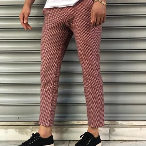 Nam Kinh Doanh Quần Bút Chì Skinny Quần Tây Thời Trang Dạo Phố Slim Fit Quần In Hình Form Áo Chắc Chắn Quần Мужские брюки