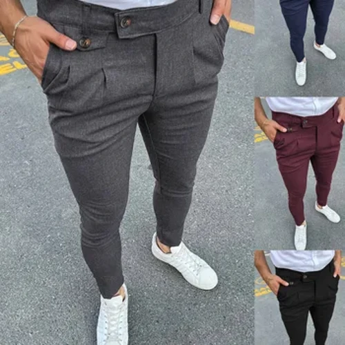 Täze erkekleriň işinde tötänleýin derisi inçe inçe galam balak balak balakly moda fermuar
