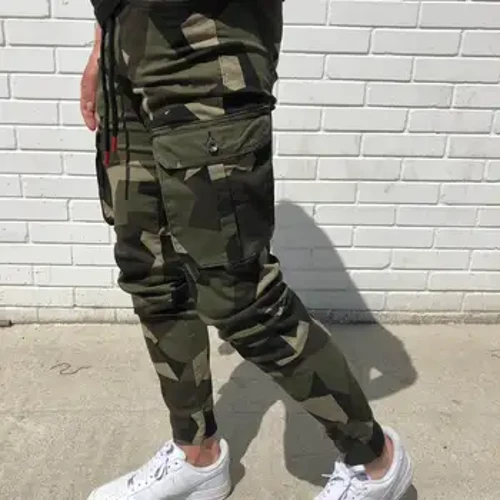 Pantalones de camuflaje tácticos informales para hombre, pantalones de chándal de camuflaje con múltiples bolsillos, pantalones de chándal tipo Harem para primavera y otoño