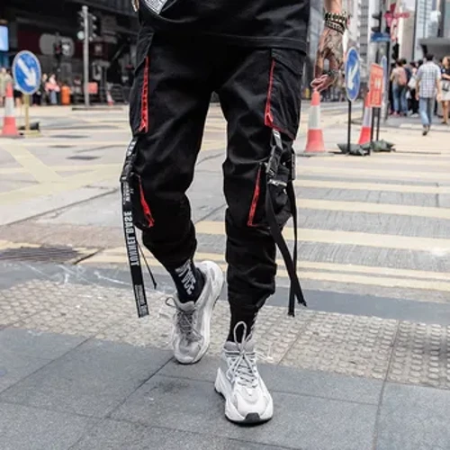 Nam Quần Jogger Hàng Hóa Quần Nhiều Túi Lưng Thun Hậu Cung Quần Nam Hip Hop Dạo Phố Dài Thấm Hút Mồ Hôi Cho Quần Bút Chì Techwear