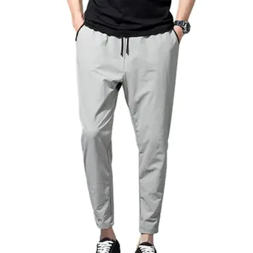 Fir Naoú Pants Stíl Óga Compordach a Chaitheamh Waist Leaisteacha Ilphócaí Fir Naoú pants Fir Pócaí pants peann luaidhe
