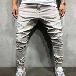 Kiuno Mwembamba Kiuno Chembamba cha Wanamichezo wa Hip-hop Suruali Penseli Mifuko mingi Harem Joggers Suruali Mavazi ya mitaani