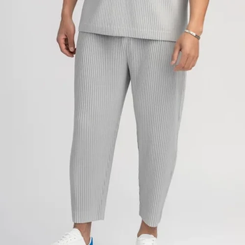 ʻO nā Pants Pulu ʻO Miyake Paʻa Paʻa Paʻa Paʻa Paʻa Pencil Pants ʻEhā mau kau maʻamau ʻO ka lole ʻaʻahu alanui ʻo Iapana Miyake Men