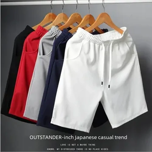 Casual herenbroek met rechte pijpen, losse pasvorm, zomerstrandbroek, Cross-border Trade 5 Minute-broek, hardloopshorts