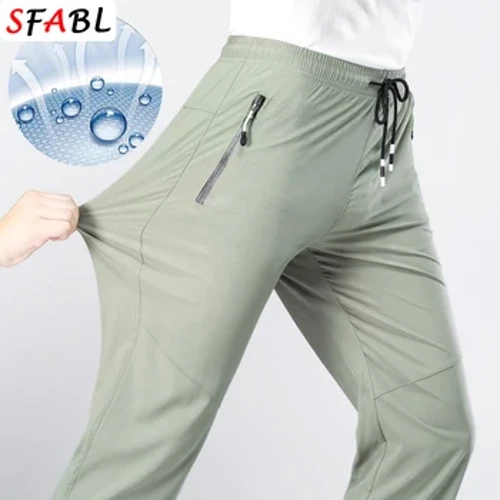 5XL Cao Cấp Co Giãn Thể Thao Ngoài Trời Đi Bộ Đường Dài Quần Nam Túi Dây Kéo Quần Nam Mùa Hè Mỏng Nhanh Khô Nam quần Đi Bộ Câu Cá