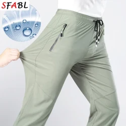 5XL Cao Cấp Co Giãn Thể Thao Ngoài Trời Đi Bộ Đường Dài Quần Nam Túi Dây Kéo Quần Nam Mùa Hè Mỏng Nhanh Khô Nam quần Đi Bộ Câu Cá