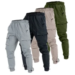 Quần thể thao nam Âu Mỹ mới có nhiều túi ở cạp quần và quần bảo hộ lao động oversized