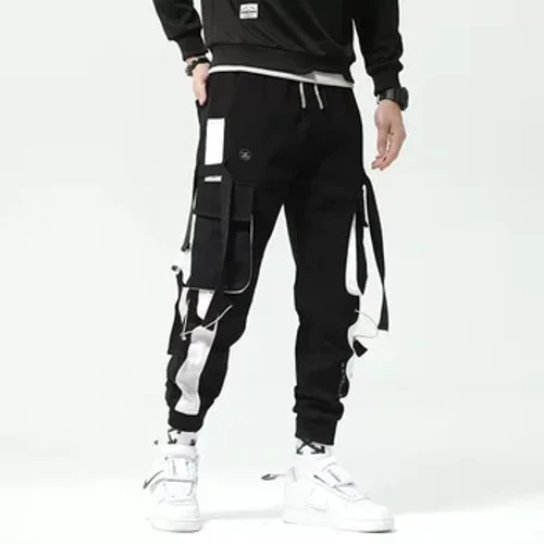 Cargo leggings hommes lâche décontracté ins pantalon cargo à la mode hommes tendance neuf minutes pantalons décontractés hommes
