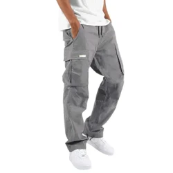 2024 Tag-araw na Bagong Panlalaking Pantalon sa Trabaho European at American Independent Station Foreign Trade Drawstring Multi Pocket Casual Pants