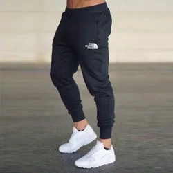 Nakangiting naka-print na pantalon ng mga lalaki, kaswal na pantalon sa sports, jogging medyas, fitness, sports, fashion, taglagas, taglamig