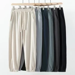 2024 Jogger Dynion Newydd Sweatpants Ffasiwn Llinyn Draws Dillad stryd Trowsus Baggy Achlysurol Gwryw Cotwm Rhydd Harem Pant