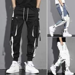 Täze 2024 Erkekler tötänleýin geýim köçe eşikleri Belli ýükli balak Joggers Köpugurly Hip Hop Harem Balaklary Erkek Balak