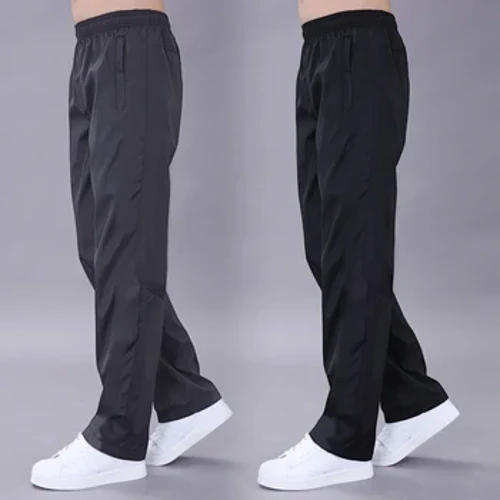 Ibhulukwe Labesilisa I-Sweatpant Elomile Ngokushesha Ibhulukwe Eliphefumulayo I-Spring Sports Trouser Elastic Waist I-Straight Wide Joggers Running Tracksuit Men