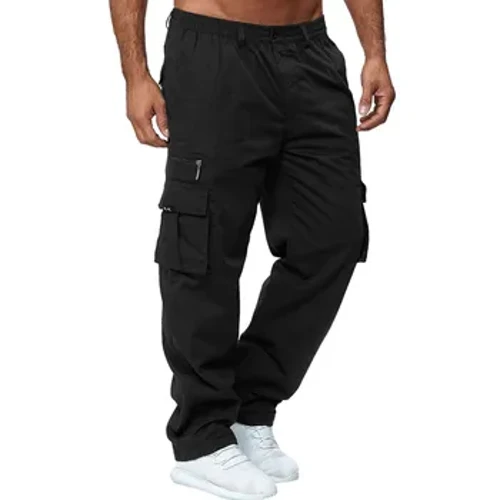 2024 Pants na bhFear Nua Faisean Dath Soladach Pants lasta Pants Baggy Díreacha Bríste Ilphóca Scaoilte Ócáideacha Éadaí sráide