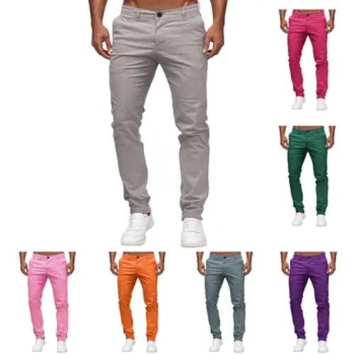 Udazkeneko Gizonezkoen Modako Prakak Kotoizko Casual Stretch Gizonezko Galtzak Luze Zuzenak Kalitate handiko Prakak Kolore Solidoa Kanpoko Senderismoa