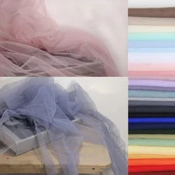Māmā Gauze Fog Mesh lole maʻemaʻe maʻemaʻe maʻemaʻe kala Lace wili no DIY kāʻei o ka pale ʻaʻahu mare Fairy Tulle hoʻonani P156