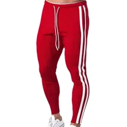 Mens Joggers Suruali Zenye Milia Suruali Mirefu Suruali ya Kuimarika kwa Michezo