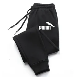 Argraffu Ffasiwn Dynion Pants Hir Ffasiwn yr Hydref a'r Gaeaf Cnu Achlysurol Bottoms Amryliw Loncian Trowsus Chwaraeon Ffitrwydd