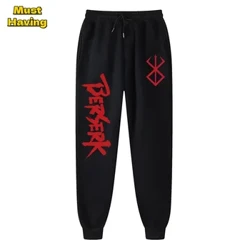 Anime Berserk Print Sweatpants i Ddynion Trowsus Loggers Athletaidd Gwanwyn Fall Pants Cnu Achlysurol gyda Pocedi Gwisg Cosplay