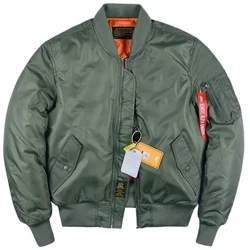 Mới Thu Đông Ấm Áo Khoác Bomber Nam Quân Đội Chiến Thuật Quân Đội Đệm Áo Khoác Dày Chuyến Bay MA1 Aviator Phi Công Áo Khoác Bóng Chày