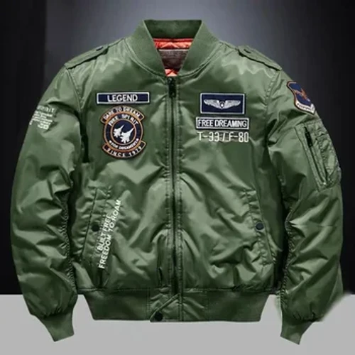 Höst- och vintermodemärke Jacka Man Pilot 2022 Ny mångsidig kappa Broderi Heavy Industry High end Fashion