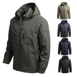 Erkekler Windbreaker Harby meýdan penjekleri Daşarky eşikler Erkekler taktiki suw geçirmeýän pilot palto Hoodie Erkek goşun eşiklerini awlaýarlar