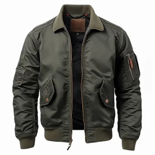 Férfi Vintage Alkalmi Flight Light Air Bomber katonai kabát