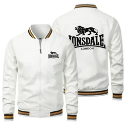 2024 ново мъжко авиаторско яке Lonsdale logo пътуване туризъм леко яке открито свободно време ветроустойчиво модно мъжко яке