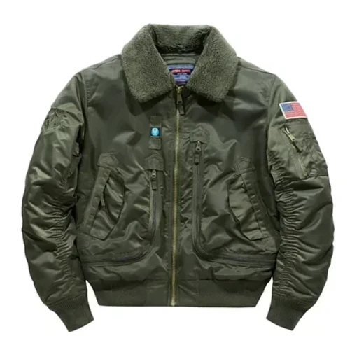 Zimske tople podebljane muške taktičke vojne jakne s velikim džepom Pilot Air Force kaput ArmyGreen Bomber jakna Kaput s reverom