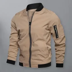 Jachetă bomber pentru bărbați Îmbrăcăminte de stradă casual Hip Hop cu fermoar Jachetă de vânt la modă Îmbrăcăminte exterioară pentru aviator Jachete de baseball Uniforme