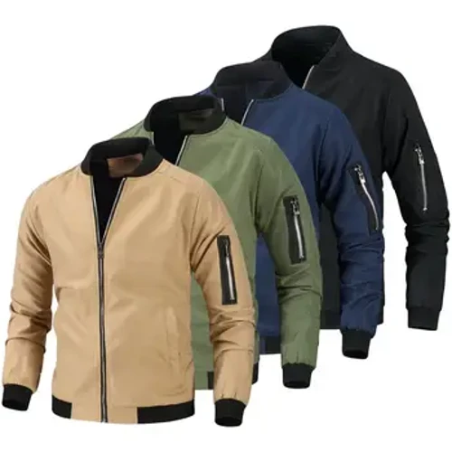 Jachetă bomber pentru bărbați Îmbrăcăminte exterioară Casual Hip Hop cu fermoar Jachete de vânt Moda Uniforme de baseball Jachete de aviator Îmbrăcăminte pentru bărbați