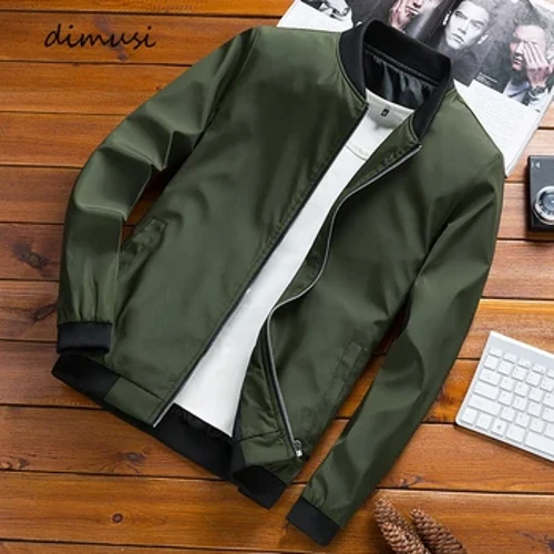 DIMUSI Vīriešu Bomber Jakas Vīriešu Virsdrēbes Slim Fit Aviator Mēteļi Modes Vīriešu Ielu apģērbi Hip Hop Beisbola Uniforma Jakas Apģērbs