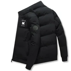 Høst og vinter fasjonabel pilotjakke for menn Oversized bomullsjakke Trendy gateklær Lett dunjakke for menn