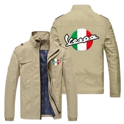 Vespa mootorratta logoga meeste tuulekindel piloodijope vaba aja veetmiseks spordi moe jaoks Multifunktsionaalne suure suurusega rattajope