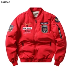Alafu pomu Ma1 Air Force Pilot Casual New Arrival Style Military Military Male Fleece Velvet Coat Winter Male Green Blue Khaki