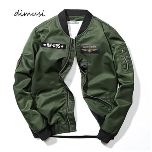 DIMUSI Amajakhethi Abesilisa Abaqhumisayo Abesilisa Abavamile Izingubo Zokugqokisa umoya Zabesilisa Imfashini yeHip Hop Mens Slim Pilot Baseball Jackets Izingubo