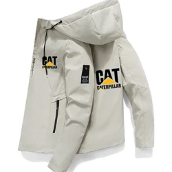 2024 Caterpillar Aviator man Windproof Zipper Jaket Musim Semi dan Musim Gugur Gaya Kasual, Kantor Fashion Atmosfer Pria Olahraga