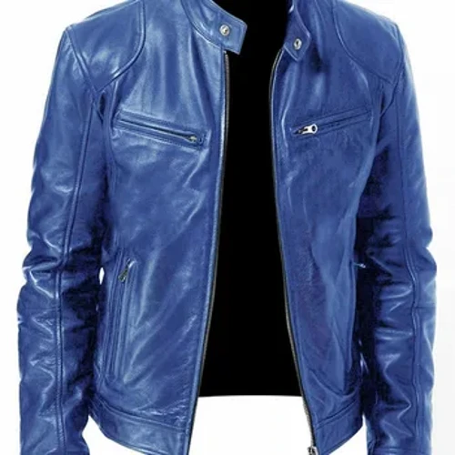 2024 Deri Motosiklet Ceket Erkekler Ince Kısa Ceket Yaka PU Ceketler Sonbahar Kış Rüzgar Geçirmez Deri Ceket Blazer Erkekler Blazers 5XL
