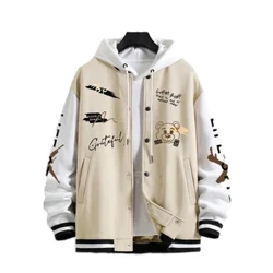 Loose Casual Jackets ng Men's Spring and Autumn Baseball Coat para sa Mga Lalaki