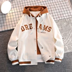 Chất Lượng Cao Varsity Đồng Phục Bóng Chày Áo Khoác Nam Thu Đông Mới Hợp Thời Trang Thương Hiệu Phù Hợp Với Học Sinh Áo Trùm Đầu Plus Kích Thước Áo Khoác Nữ