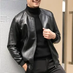 Мъжко зимно бейзболно яке Стилно топло удобно есенно мъжко едноцветно връхно облекло за студено време