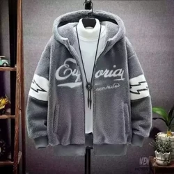 Stíl Mheiriceánach an Fhómhair Jacket Baseball Loose-oiriúnach Geansaí Faisean Lánúin Trenda Ócáideacha Éadaí Seachtracha Ard-Shráid