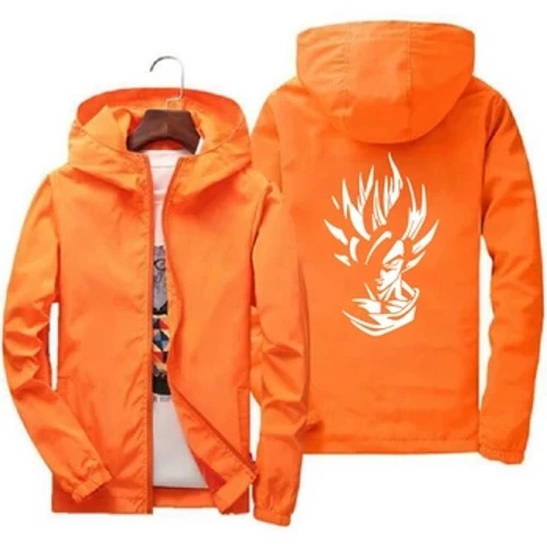 Anime Panas D-Dragons Jaket Ball Z Kaus Zipper Mantel Cardigan Goku Kame Simbol Kasual Baseball Jaket