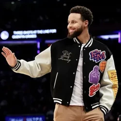 Jaket cetak musim gugur lan musim dingin gulu bunder kanthi gaya getaran sing dicetak kualitas tinggi seragam baseball longgar pria lan wanita