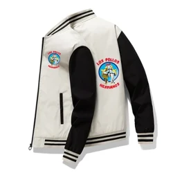 2024 Höst/vinter Crazy Fried Chicken Shop Roligt tryck Ny vindtät jacka Baseballdräkt för män Slim Fit Topp för män