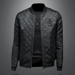European station herrejakke fall new tide merke motemerke brodert baseball krage frakk menn casual tynn topp svart
