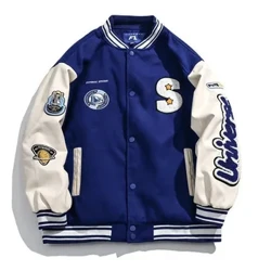 ʻAmelika Hui Pū ʻIa ʻAmelika Hui Pū ʻIa Pīpeku Pīpeku Pīpeku Kāne ʻaʻahu Bomber Jacket fashion Spring Autumn Trend Hip Hop College ʻAʻahu ʻAʻahu ʻoluʻolu